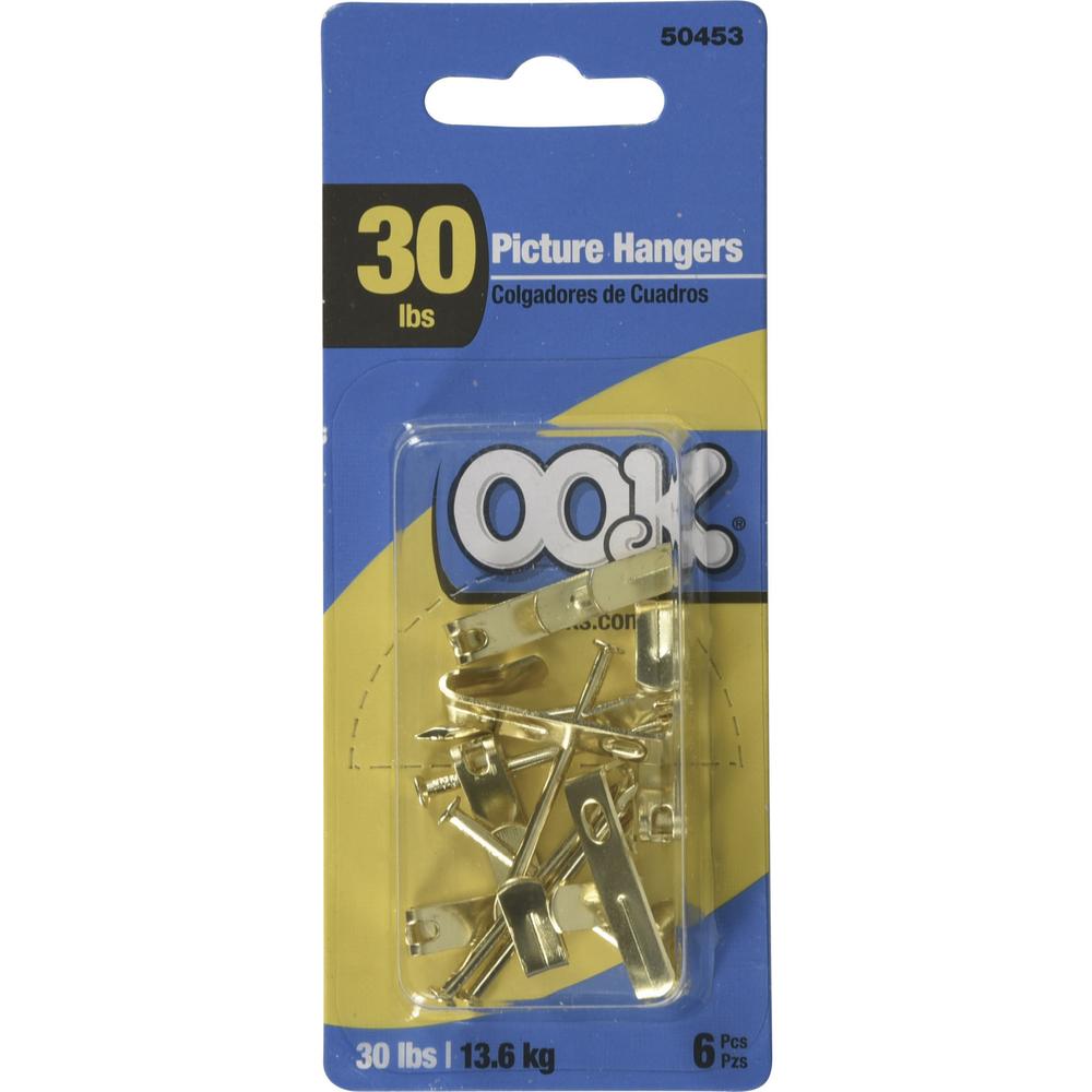 Ook Conventional Picture Hanger 30 lb 6 pk