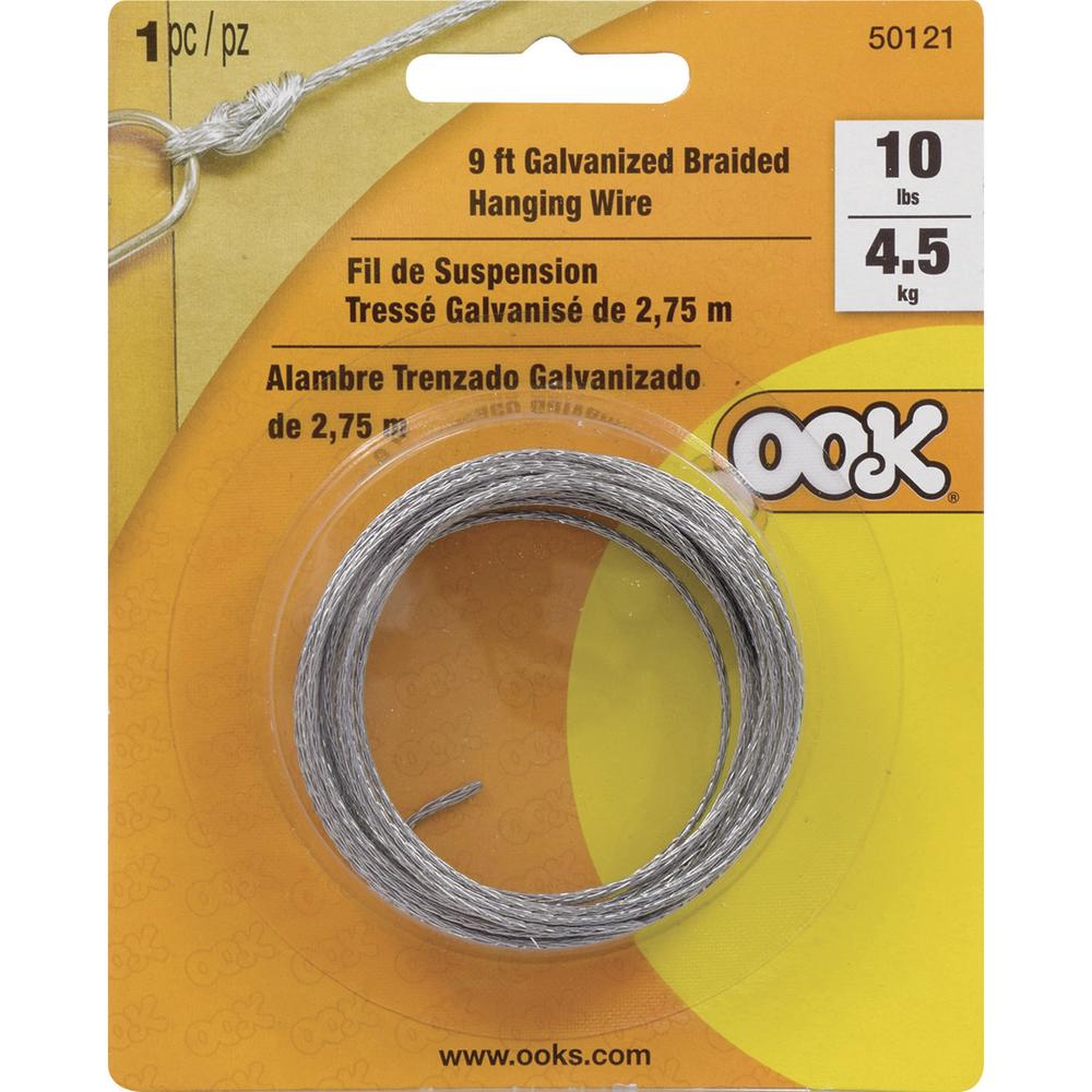 Hillman OOK 9 ft. L Stainless Steel Wire Hillman OOK 9 ft. L Stainless Steel Wire