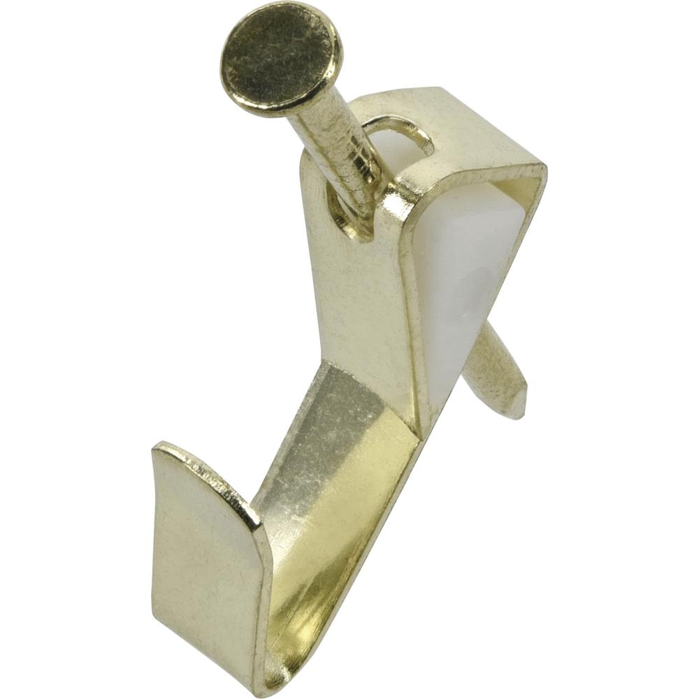 Ook OOK ReadyNail Brass-Plated Conventional Picture Hook 10 lb 6 pk Ook OOK ReadyNail Brass-Plated Conventional Picture Hook 10 lb 6 pk