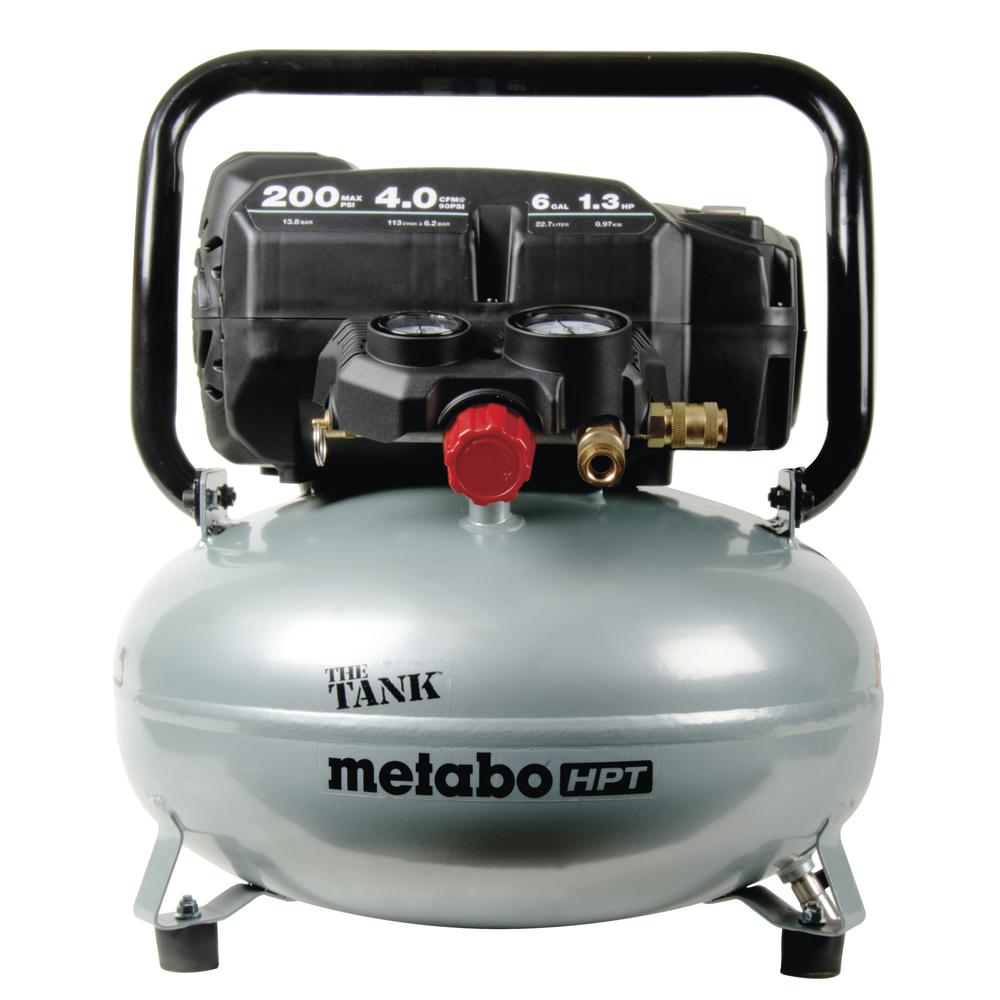 Metabo HPT® 6-Gallon 150 PSI Portable Electric Pancake Air Compressor Metabo HPT® 6-Gallon 150 PSI Portable Electric Pancake Air Compressor