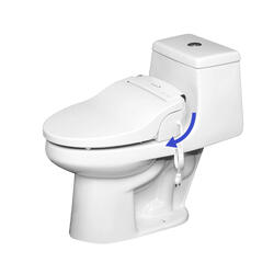 Home + Solutions Nightlight Elongated White Plastic Toilet Seat at Menards®