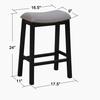Alessandria Counter-Height Barstool - Black/Gray