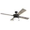 Prominence Home Auletta 52" Matte Black Indoor/Outdoor LED Ceiling Fan
