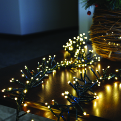 Enchanted Forest® 1,000-Light LED Premium Warm White Cluster Christmas ...