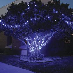 Enchanted Forest® 100-Light Blue Diamond Cut C6 Premium Christmas ...