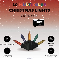 Enchanted Forest® LED 20-Light Battery-Operated Multicolor Smooth