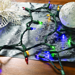 Enchanted Forest® LED Vintage 210-Light Multicolor Mini Christmas