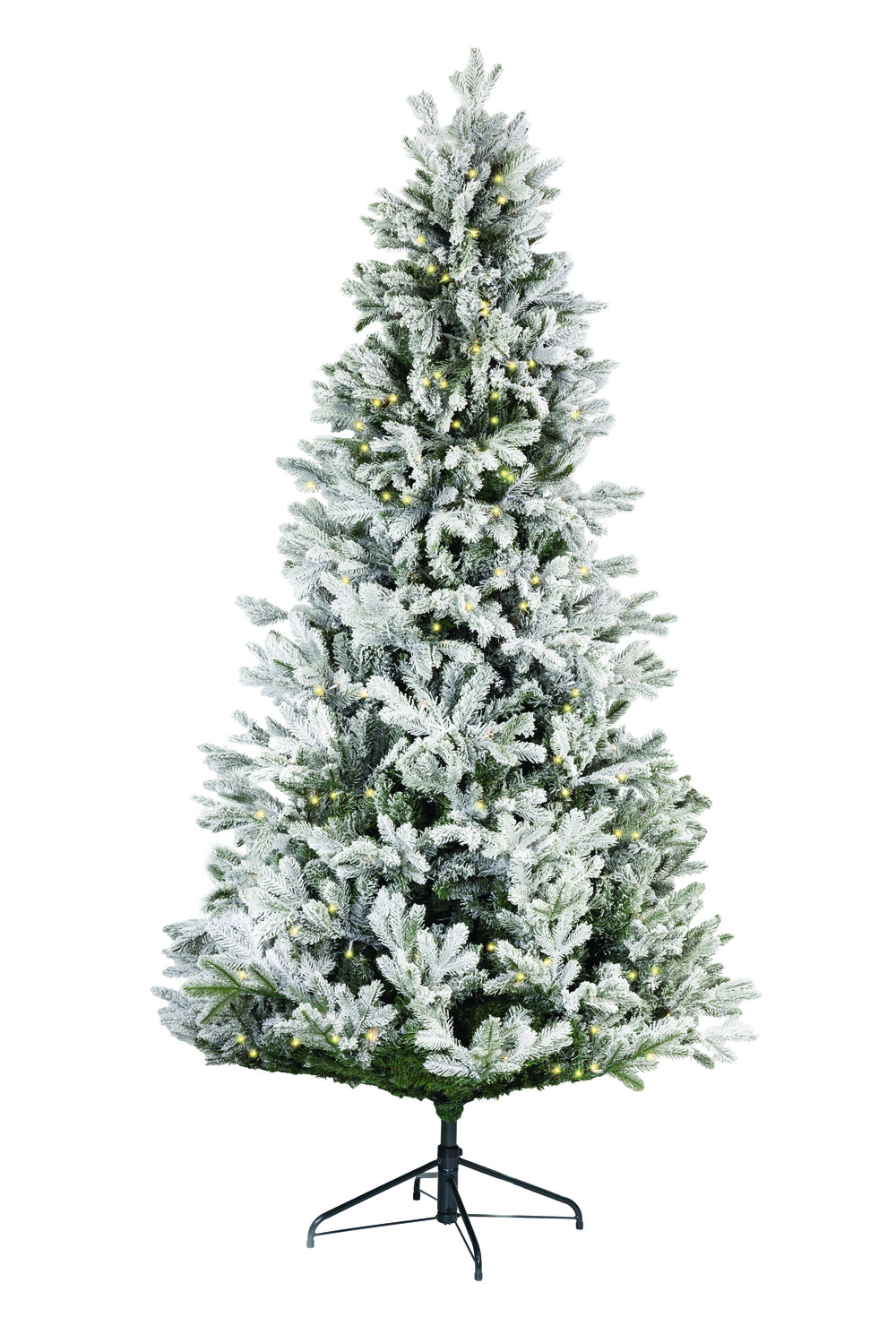 Enchated Forest® 7-1/2' Prelit LED Snowy Casselton Artificial