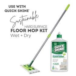 Quick Shine Hardwood Floor Kit with Microfiber Mop Pad