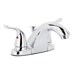 Plumb Works® Two-Handle 4" Centerset Chrome Bathroom Faucet at Menards®