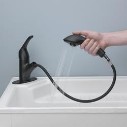 Tuscany® Matte Black Pull-Out Laundry Faucet at Menards®