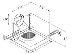 EXTRACTOR PARA BAÑO-ABANICO DE VENTILACIÓN CON SENSOR DE HUMEDAD 130 CFM  MARCA DELTA LINEA SMART MOD. SMT130H - H2otek