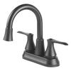 Homewerks™ Two-Handle 4" Centerset LED Matte Black Bathroom Faucet