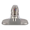 Plumb Works® 4 in. Centerset Single Handle Bathroom Faucet - Brushed Nickel
