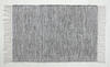 Home Weavers Mirage Handwoven Black 20" x 30" Accent Mat