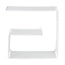 Honey Can Do® White 3-Tier Metal Square Wall Shelf
