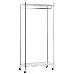 Only Hangers Gr100 Metallic Metal Clothes Rack 53 in. W x 6 in. H