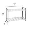 Honey Can Do® Gray 2-Tier Metal Shoe Rack