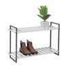 Honey Can Do® Gray 2-Tier Metal Shoe Rack
