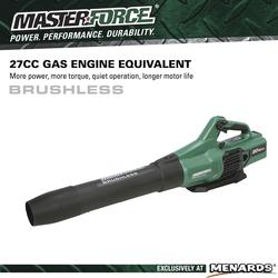 Masterforce 730 CFM 80 Volt Brushless Cordless Leaf Blower at Menards