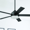 Patriot Lighting® Quick Install Piper Glen 52" Matte Black Indoor LED Ceiling Fan with Remote