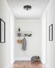 Patriot Lighting® Joska Matte Black 2-Light Flush Mount Ceiling Light
