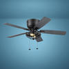 Patriot Lighting™ Annetta 52" Matte Black LED Indoor/Outdoor Ceiling Fan