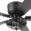 Patriot Lighting™ Annetta 52" Matte Black LED Indoor/Outdoor Ceiling Fan