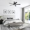 Patriot Lighting® Quick Install Piper Glen 52" Matte Black Indoor LED Ceiling Fan with Remote