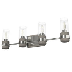Hunter® River Mill Brushed Nickel 4-Light Vanity Light at Menards®