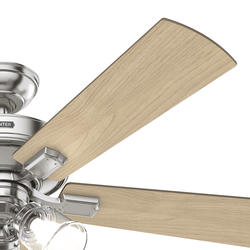 Hunter 51858 Crestfield 52 Inch Brushed Nickel Ceiling Fan