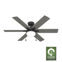 Hunter® HunterExpress® Tailwind 52" Matte Black Indoor 2-Light Ceiling Fan