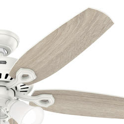 Hunter 52 in. 3-Speed Indoor/Outdoor Builder Damp-Rated Ceiling Fan with Pull Chain, Matte Black at Tractor Supply Co