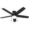 Hunter® Low Profile® Dempsey 52" Brushed Nickel Indoor LED Ceiling Fan