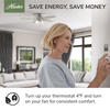 Hunter® Low Profile® Dempsey 52" Brushed Nickel Indoor LED Ceiling Fan