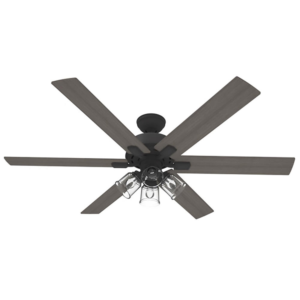 Hunter® HunterExpress® Marsac 60" Matte Black Indoor 4-Light Ceiling Fan with Remote