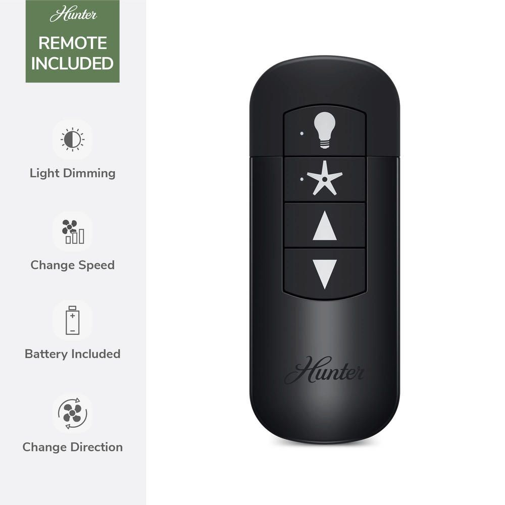 Hunter® HunterExpress® Marsac 60" Matte Black Indoor 4-Light Ceiling Fan with Remote