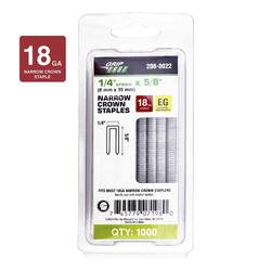 1-1/4 Inch 18 Gauge Narrow Crown Finish Staples | 1,000 Count