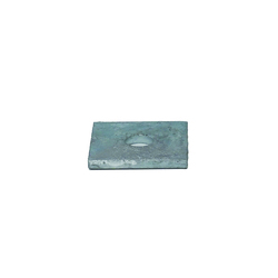 Heavy Duty Galvanized Square Washer Plate – 1/2 Inch ID X 2 Inch OD X 3/16 Inch Thick, 25 Or 50 Pack, Carbon Steel