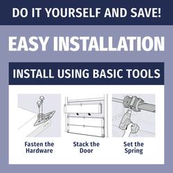 Ideal Door® Traditional 9' x 7' Bronze Insulated Garage Door with