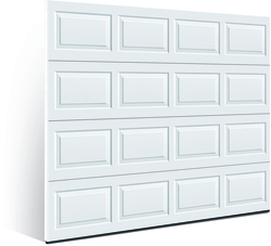 Ideal Door® Traditional 9' x 7' White Non-Insulated Garage Door at