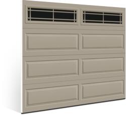 Ideal Door® Traditional 9' x 7' Sandtone Insulated Garage Door with ...