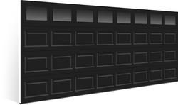 Ideal Door® Traditional 16' x 7' Black Insulated Garage Door with