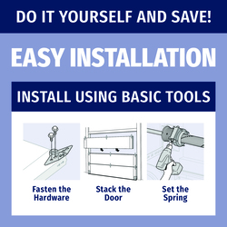 Ideal Door® Traditional 8' x 7' Black Insulated Garage Door with