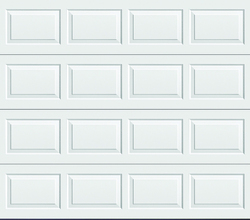 Ideal Door® Traditional 8' x 7' White Non-Insulated Garage Door at