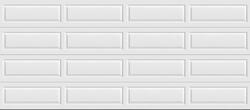 Ideal Door® Traditional 16' x 7' White Insulated Garage Door (R-Value 6.3)