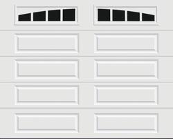 Ideal Door® Traditional 10' x 8' White Insulated Garage Door with ...