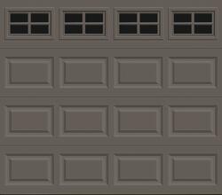 Ideal Door® Traditional 9' x 7' Bronze Insulated Garage Door with