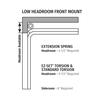 Ideal Door® Overhead Garage Door Double Track Low Headroom Kit