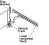 Ideal Door® Overhead Garage Door Double Track Low Headroom Kit